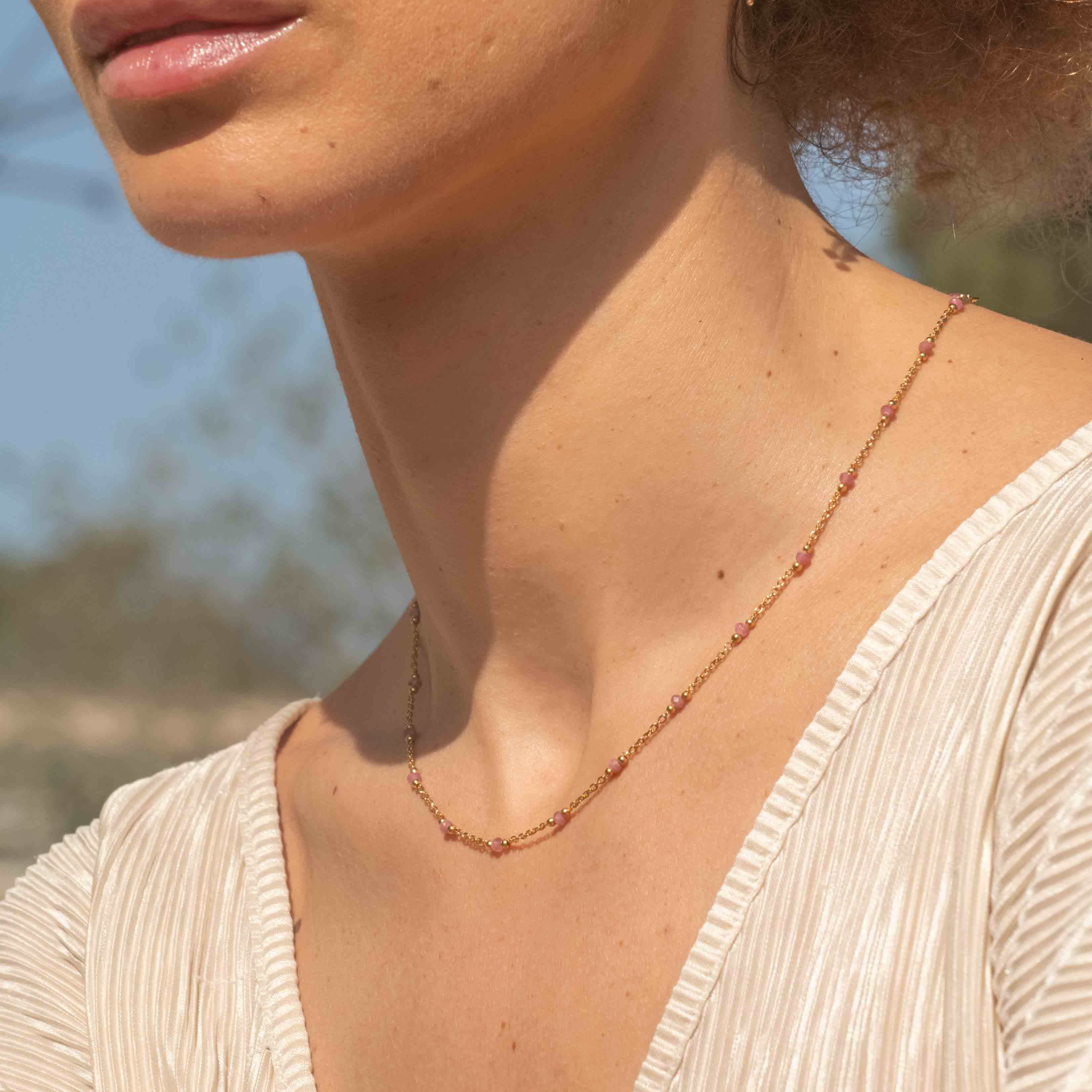 Collier Elyssa en pierres Tourmaline - SLOYA